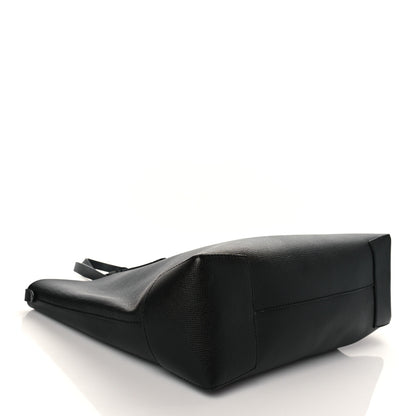 Burberry Calfskin TB Motif Embossed Medium Tote Black 4 of 10