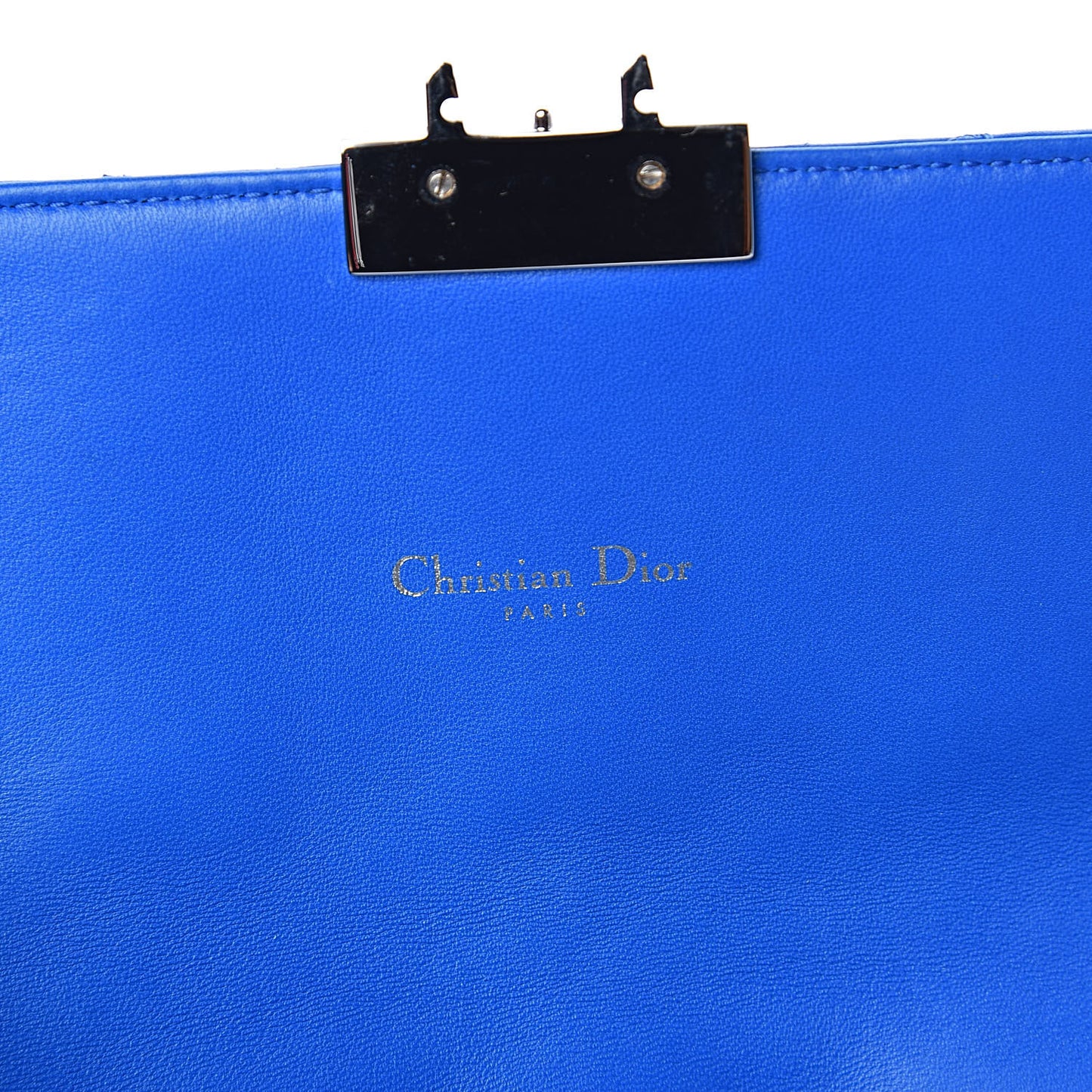 Lambskin Cannage Miss Dior Promenade Pouch Blue