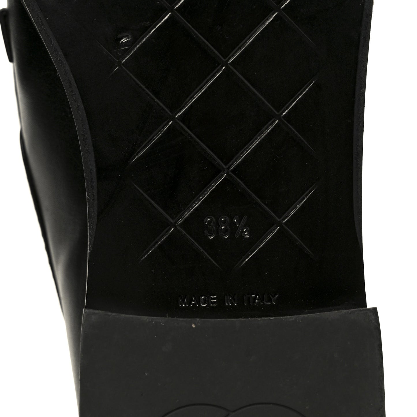 Lambskin Quilted CC Turnlock Loafers 38.5 Black
