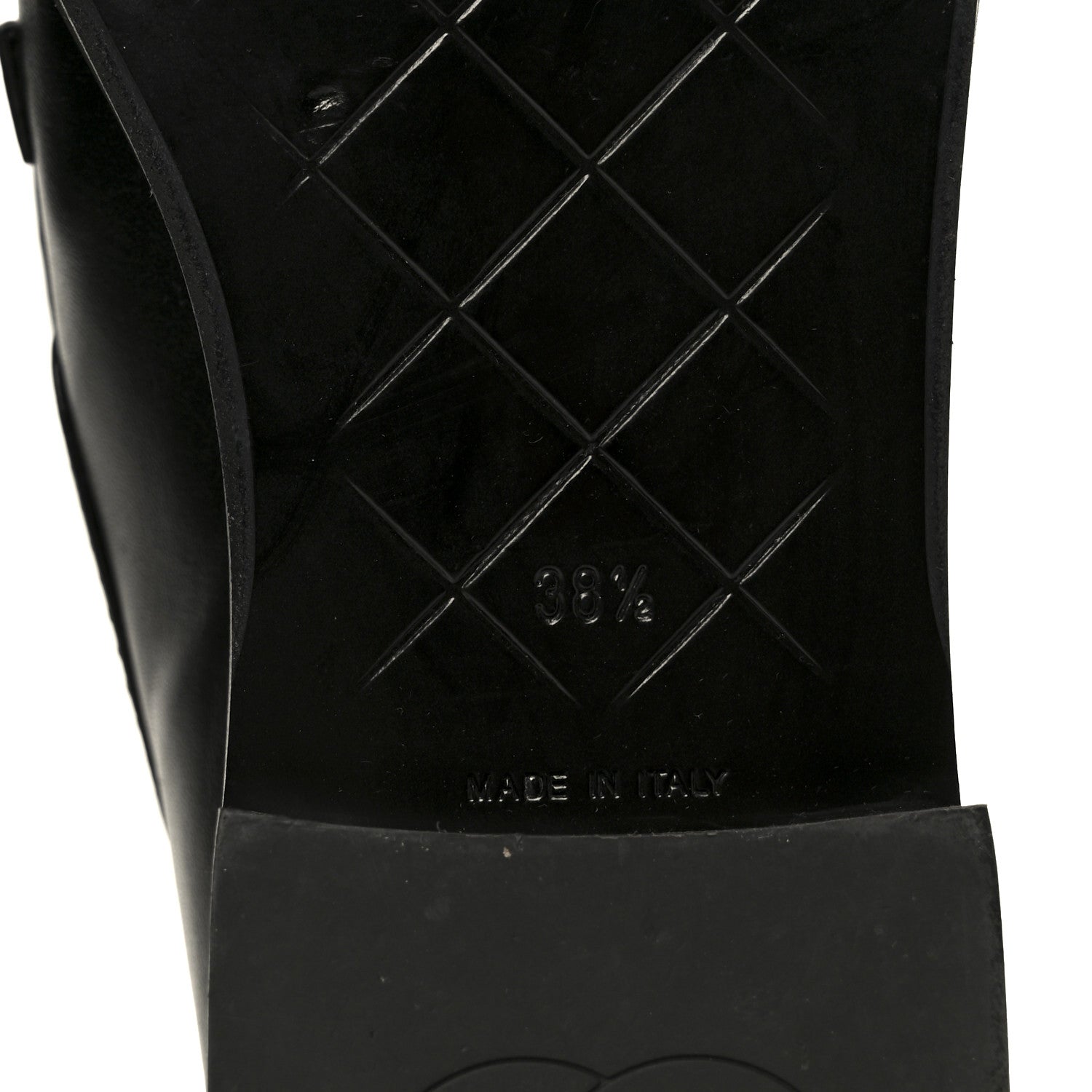 Chanel Lambskin Quilted CC Turnlock Loafers 38.5 Black 7 of 11