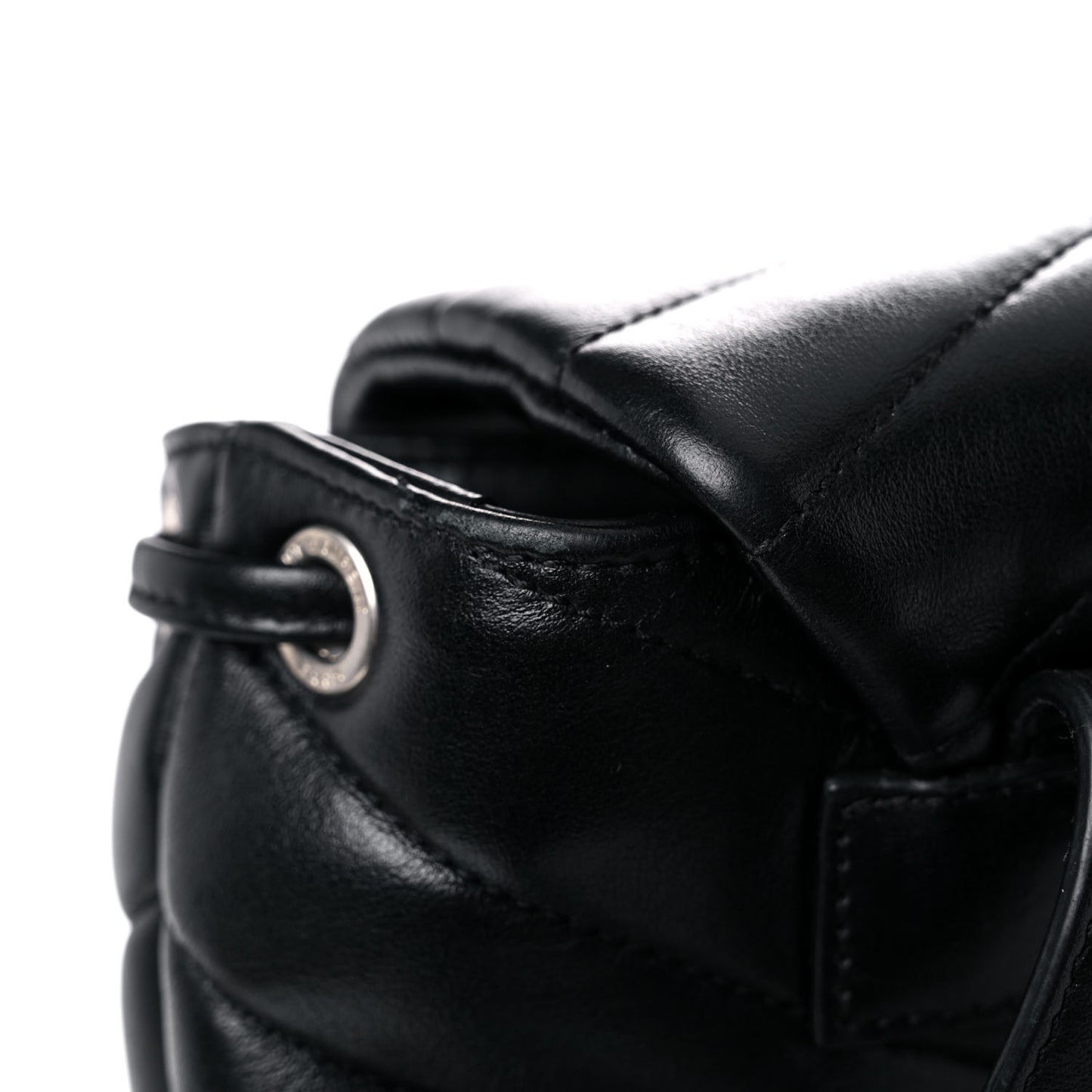 Calfskin Y Quilted Monogram Small Loulou Backpack Black