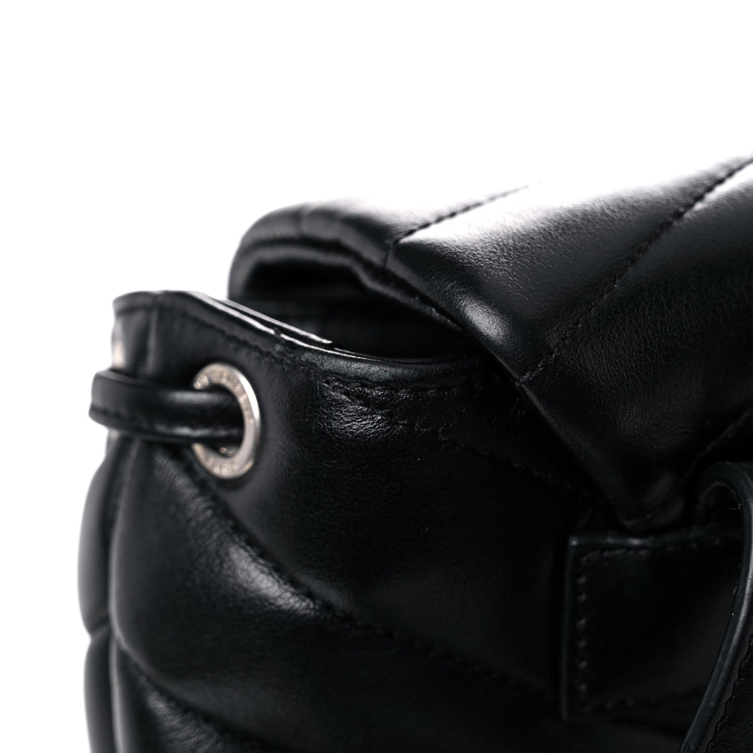 Saint Laurent Calfskin Y Quilted Monogram Small Loulou Backpack Black 17 of 20