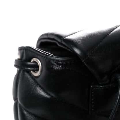 Saint Laurent Calfskin Y Quilted Monogram Small Loulou Backpack Black 17 of 20