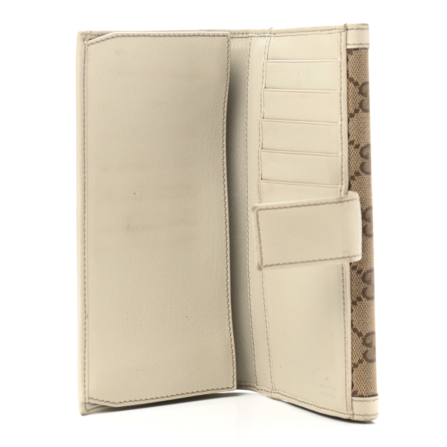 Gucci Monogram Margaux Calfskin Sukey Continental Organizer Wallet Beige Ebony Mystic White 5 of 10