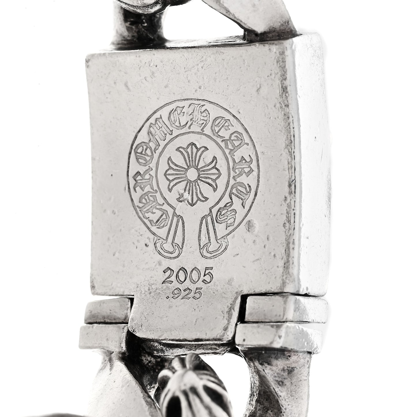 Sterling Silver Maltese Cross Link Bracelet