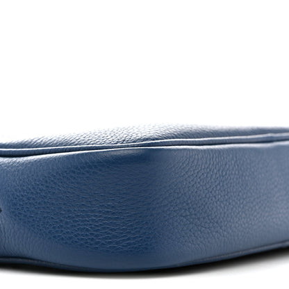 Versace Grained Calfskin Medusa Crossbody Blue 8 of 13