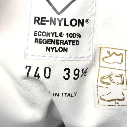 Prada Re-Nylon Gabardine Rubber Triangle Logo Quilted Mens Rush Piuma 50mm Mid Sneakers 39.5 Deserto 9 of 10