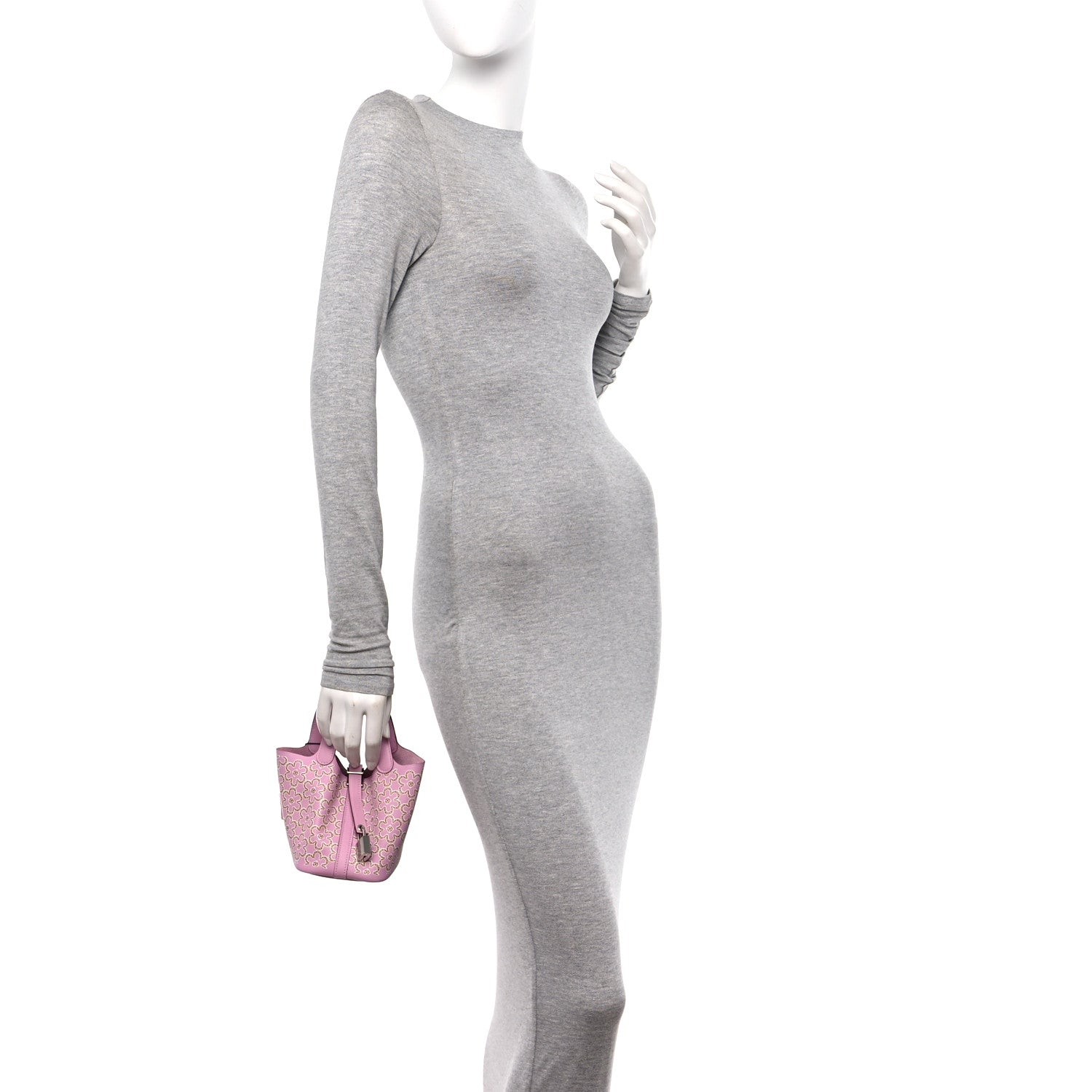 Hermes Swift Micro Lucky Daisy Picotin Lock Mauve Sylvestre 2 of 13