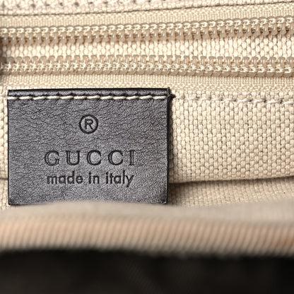Gucci GG Supreme Monogram Medium Single Buckle Rucksack Backpack Beige Ebony Brown 6 of 17