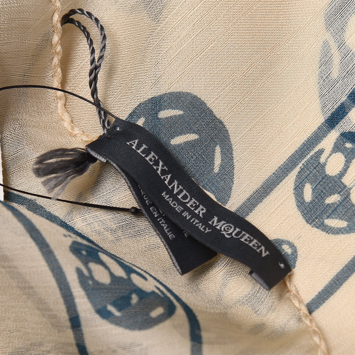 Alexander McQueen Silk Chiffon Skull Scarf 3 of 4