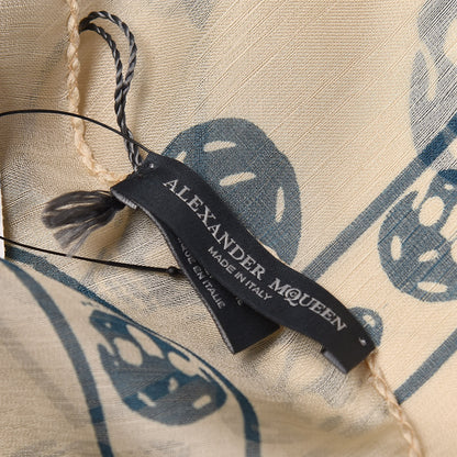 Alexander McQueen Silk Chiffon Skull Scarf 3 of 4