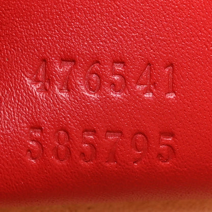 Gucci Calfskin Sylvie Web Small Queen Margaret Top Handle Bag Red 8 of 10