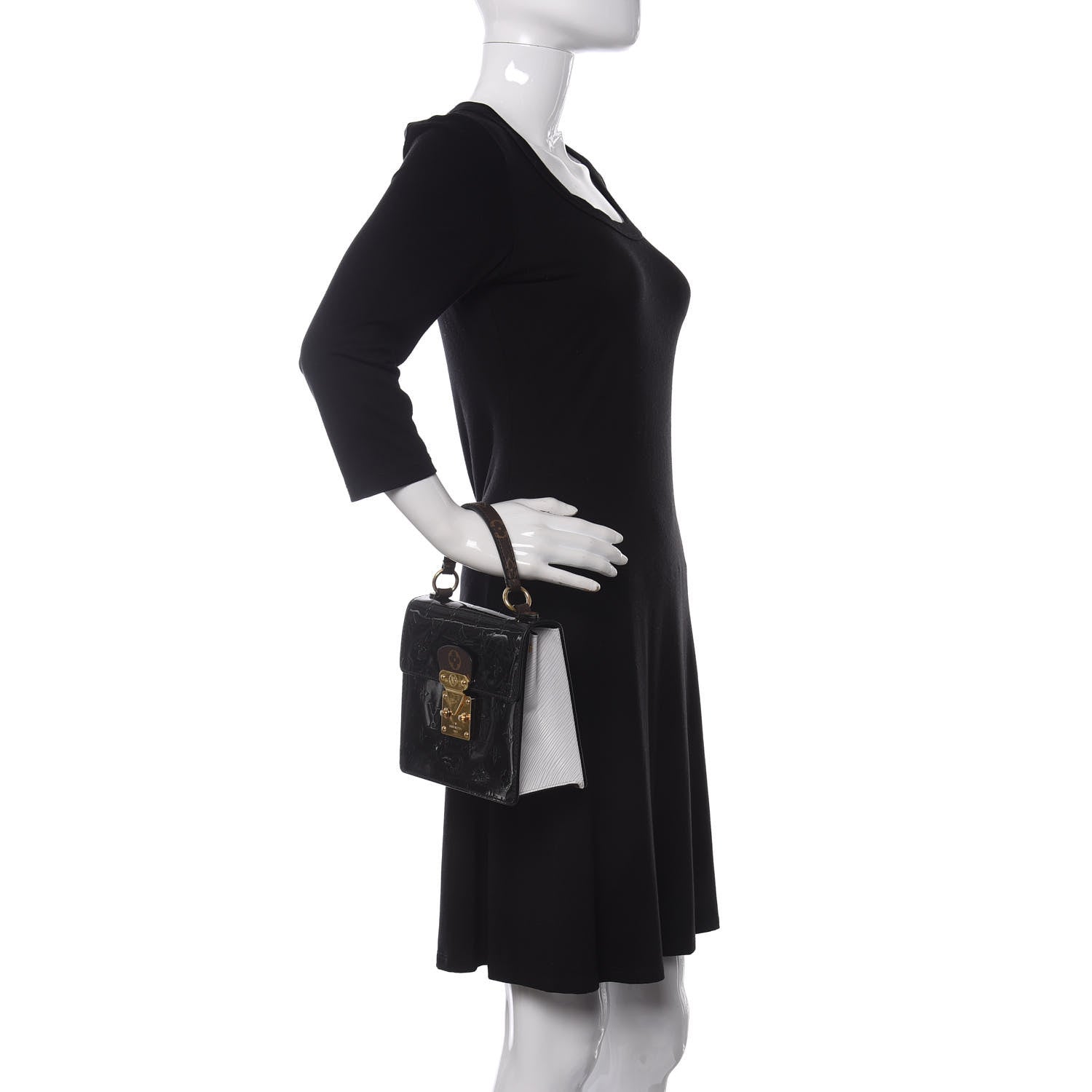 Louis Vuitton Vernis Epi Monogram Spring Street Black 2 of 16