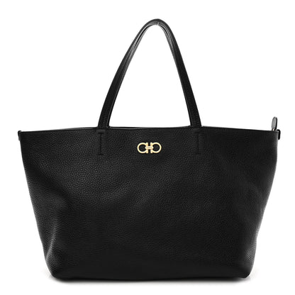 Salvatore Ferragamo Calfskin Medium Tote Black 1 of 10