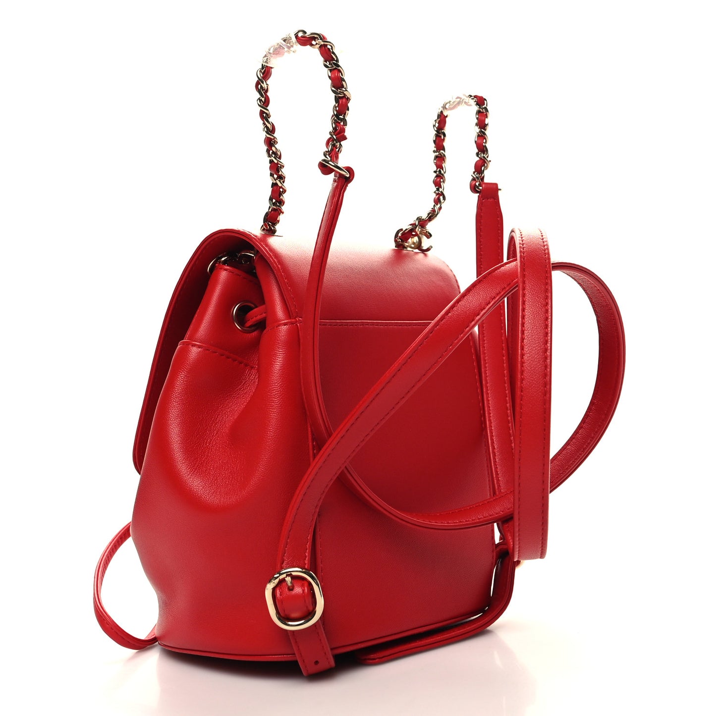 Lambskin CC Mania Backpack Red
