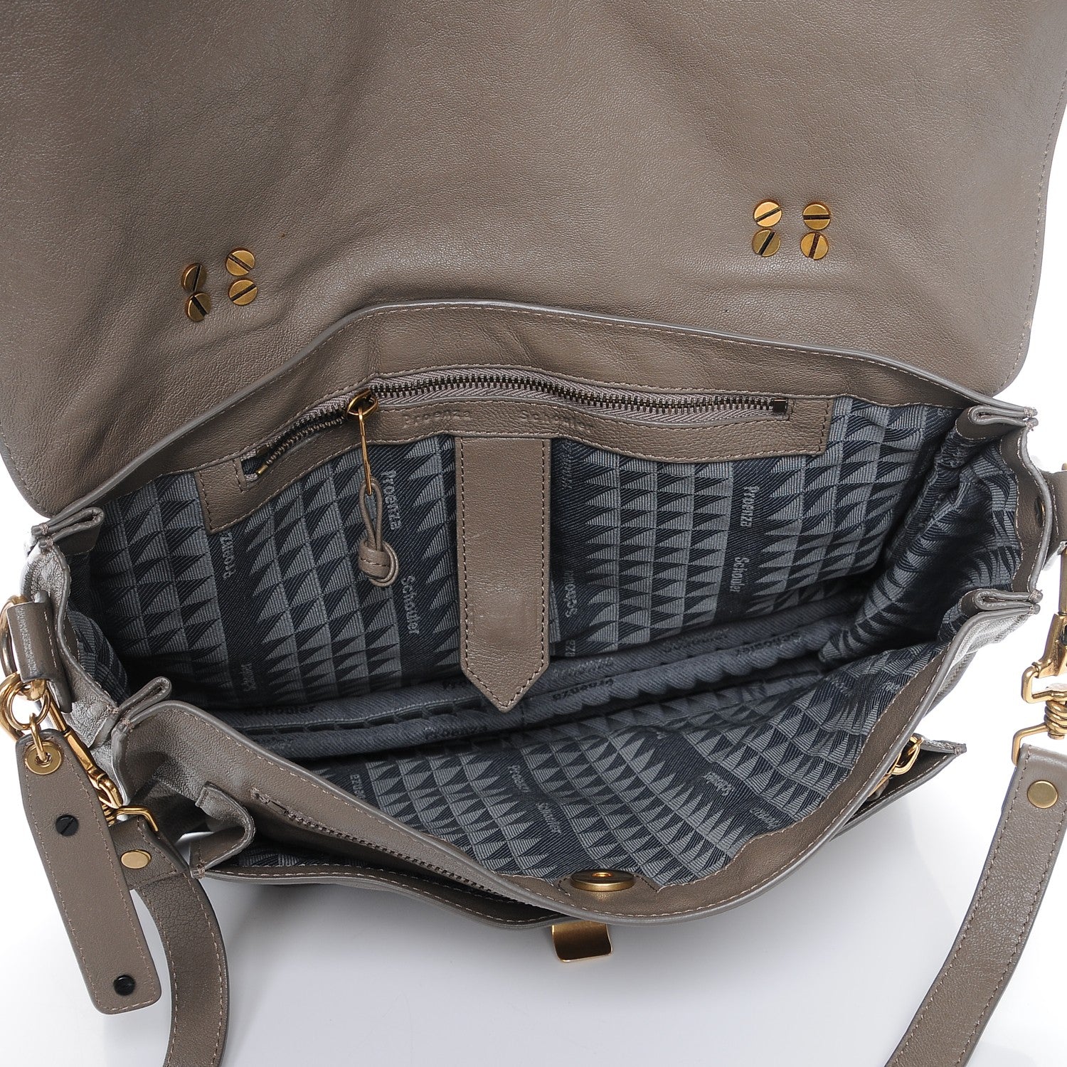 Proenza Schouler Lambskin Medium PS1 Satchel Smoke 6 of 9