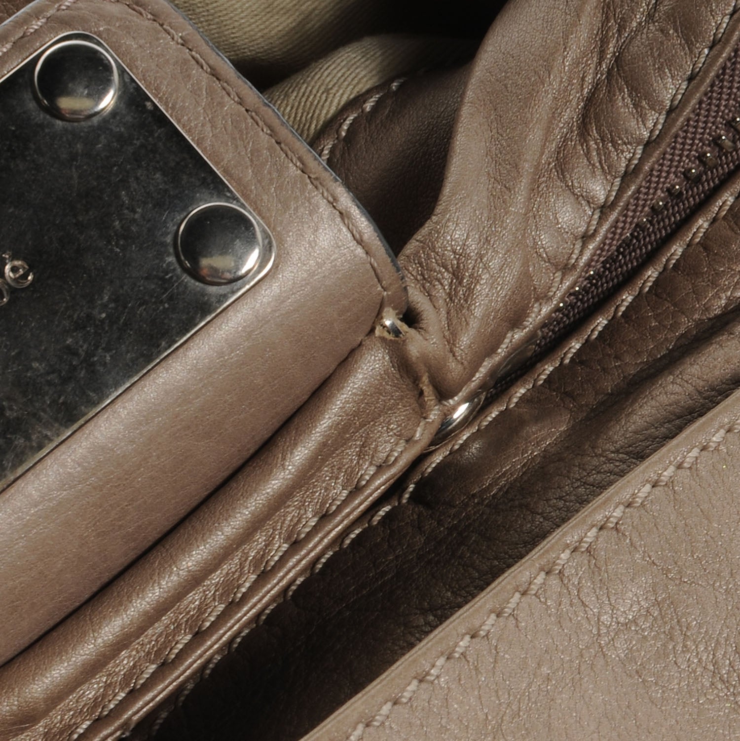 Chloe Leather Medium Paddington Metallic 10 of 10