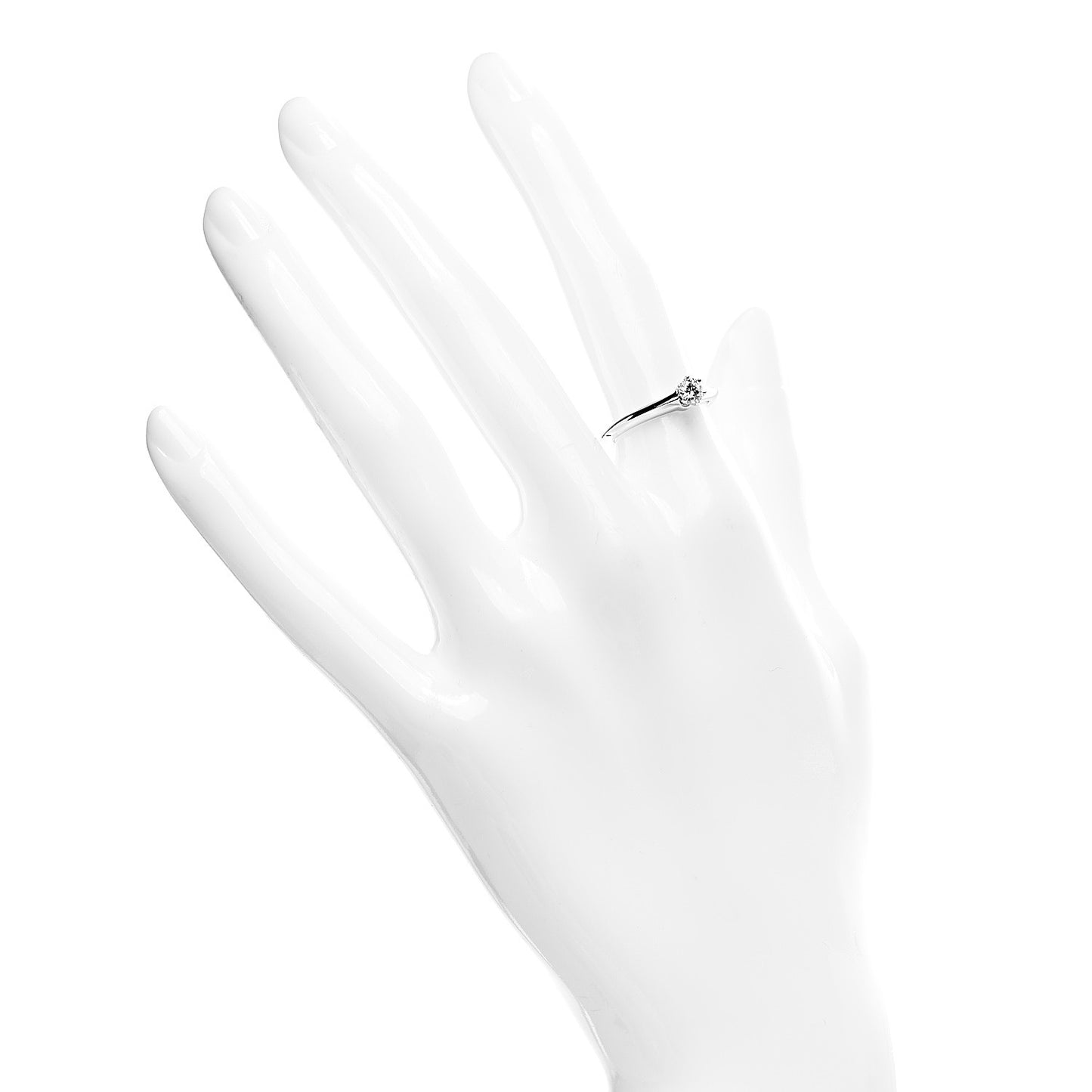 Platinum Diamond .24ct Solitaire Engagement Ring 49 5