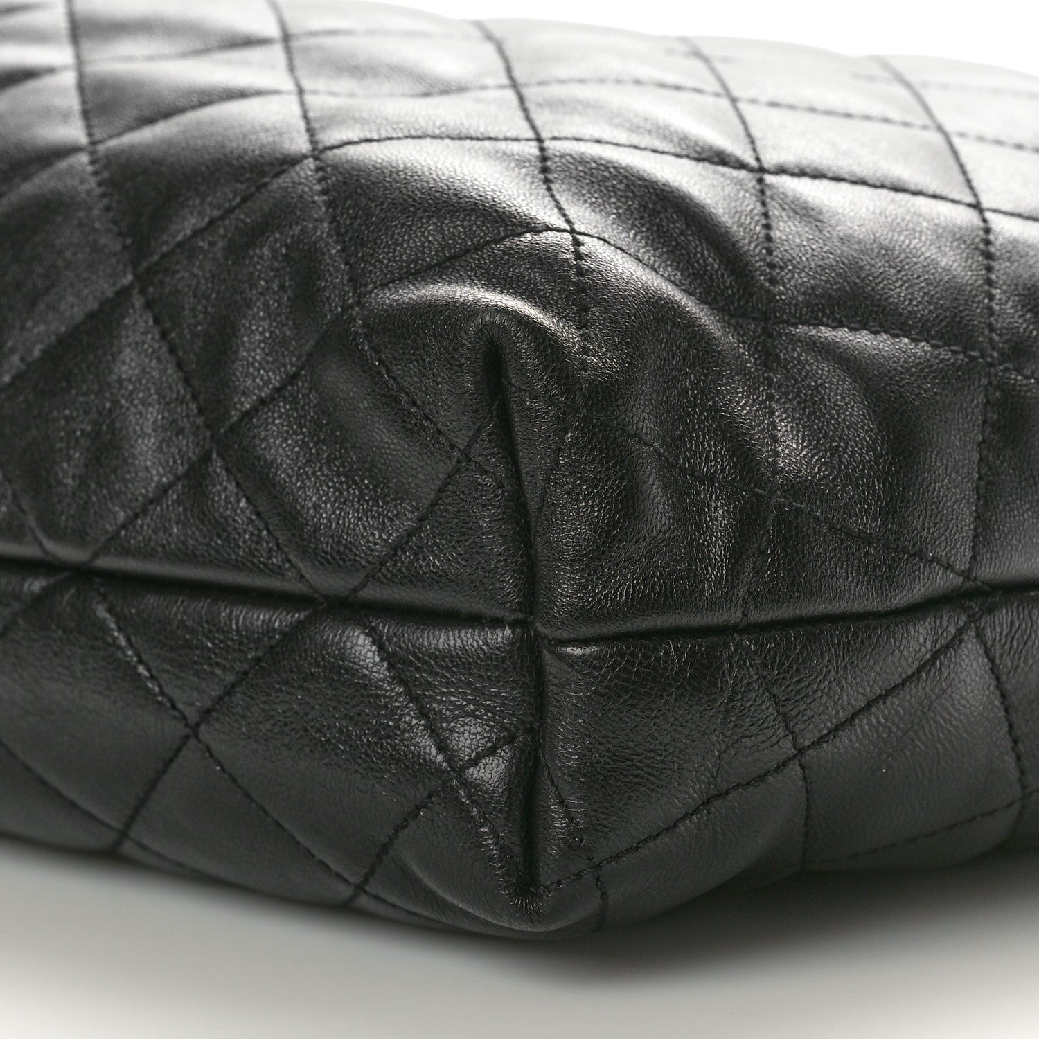 Saint Laurent Lambskin Quilted Maxi Icare Shopping Tote Black 11 of 11