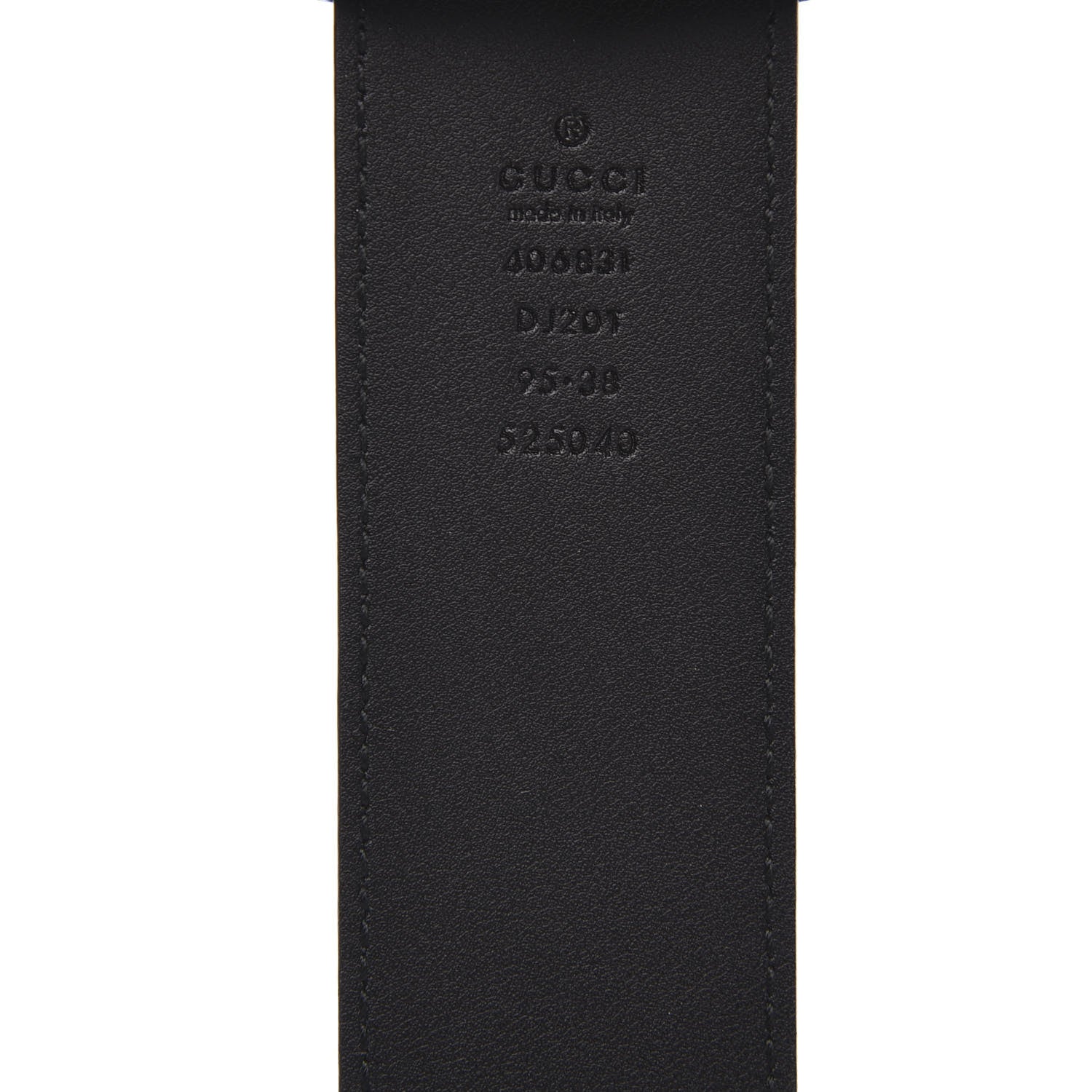 Gucci Textured Calfskin Double G 40mm Belt 95 38 Black 4 of 5