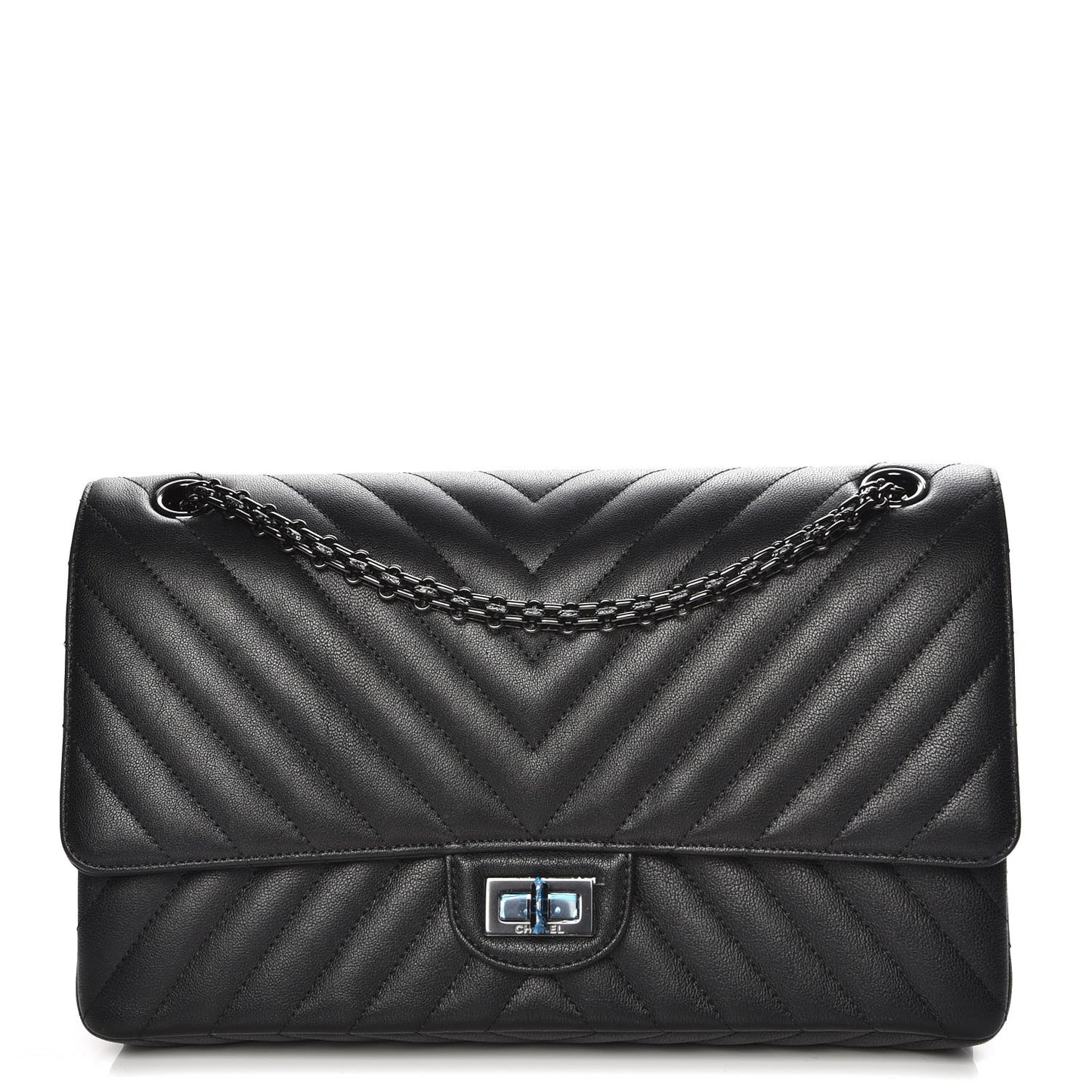 Sheepskin Chevron Quilted 2.55 Reissue 226 Flap So Black
