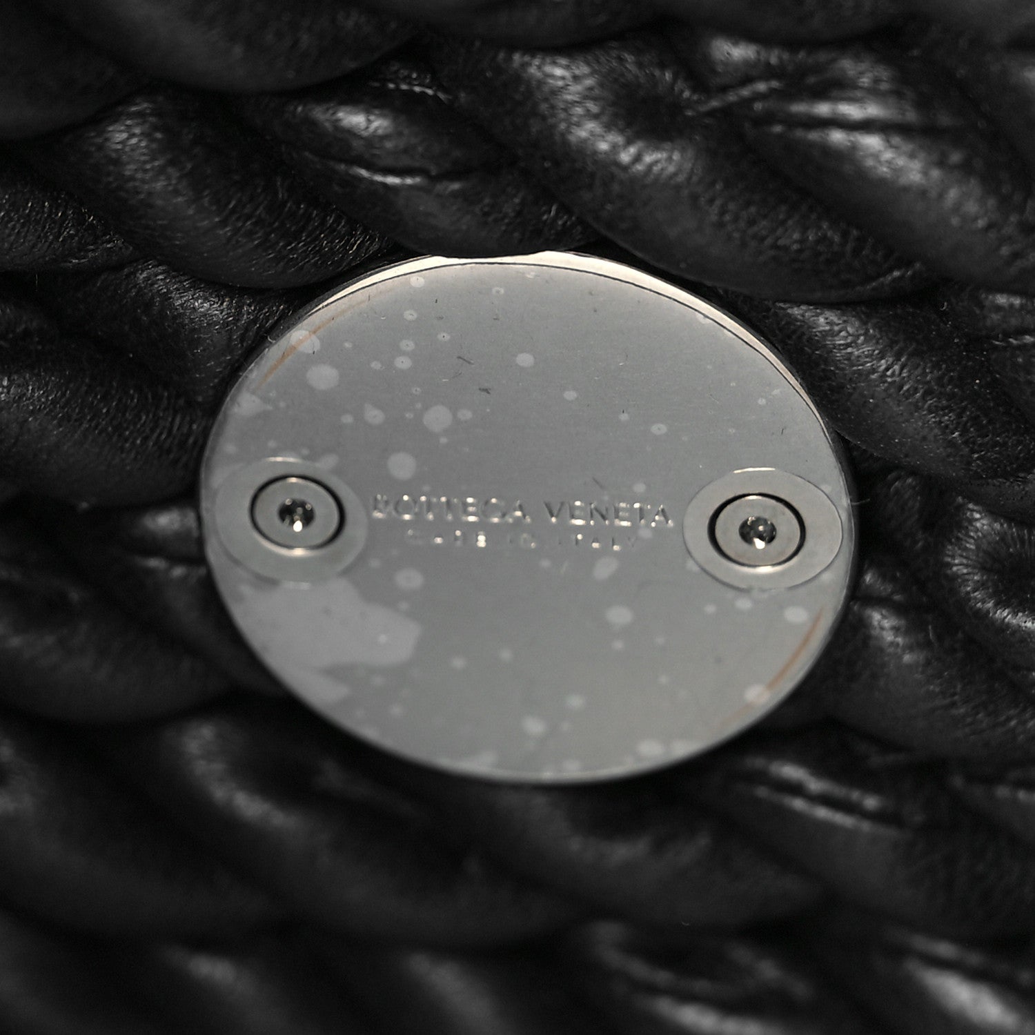 Bottega Veneta Lambskin Torchon Tasseled Twisted Shoulder Bag Black 6 of 8