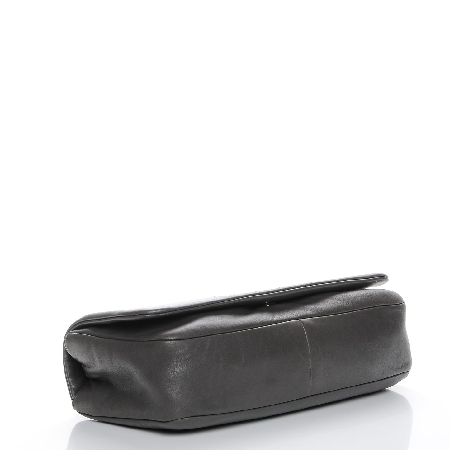 Lambskin Studded CC East West Flap Grey