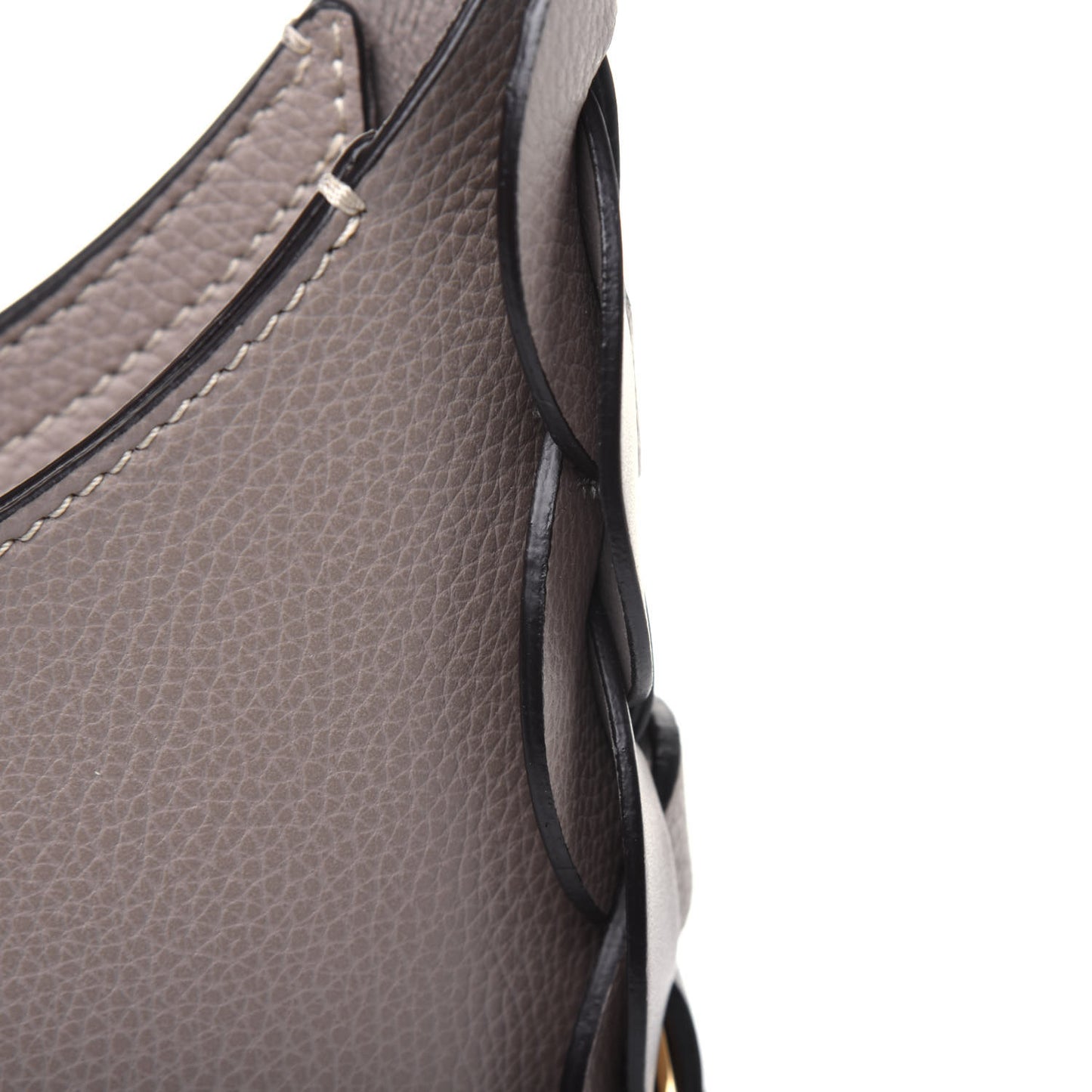 Small Grain Smooth Calfskin Small Darryl Hobo Motty Grey