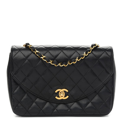 Chanel Lambskin Quilted Small Single Flap Black 1 of 10