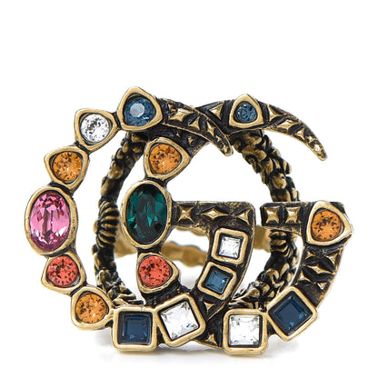 Gucci Crystal Double G Ring M Multicolor 1 of 4