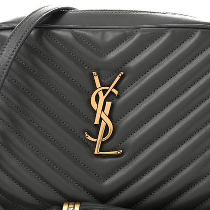 Saint Laurent Calfskin Matelasse Monogram Lou Camera Bag Storm 8 of 10