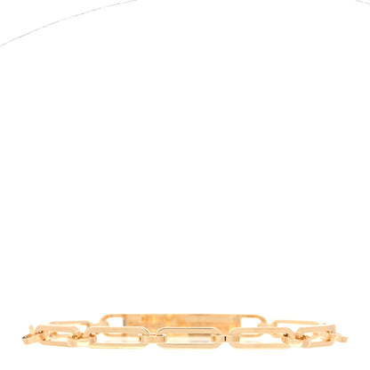 Hermes 18K Yellow Gold Diamond Pave PM Kelly Chaine Bracelet ST 2 of 4