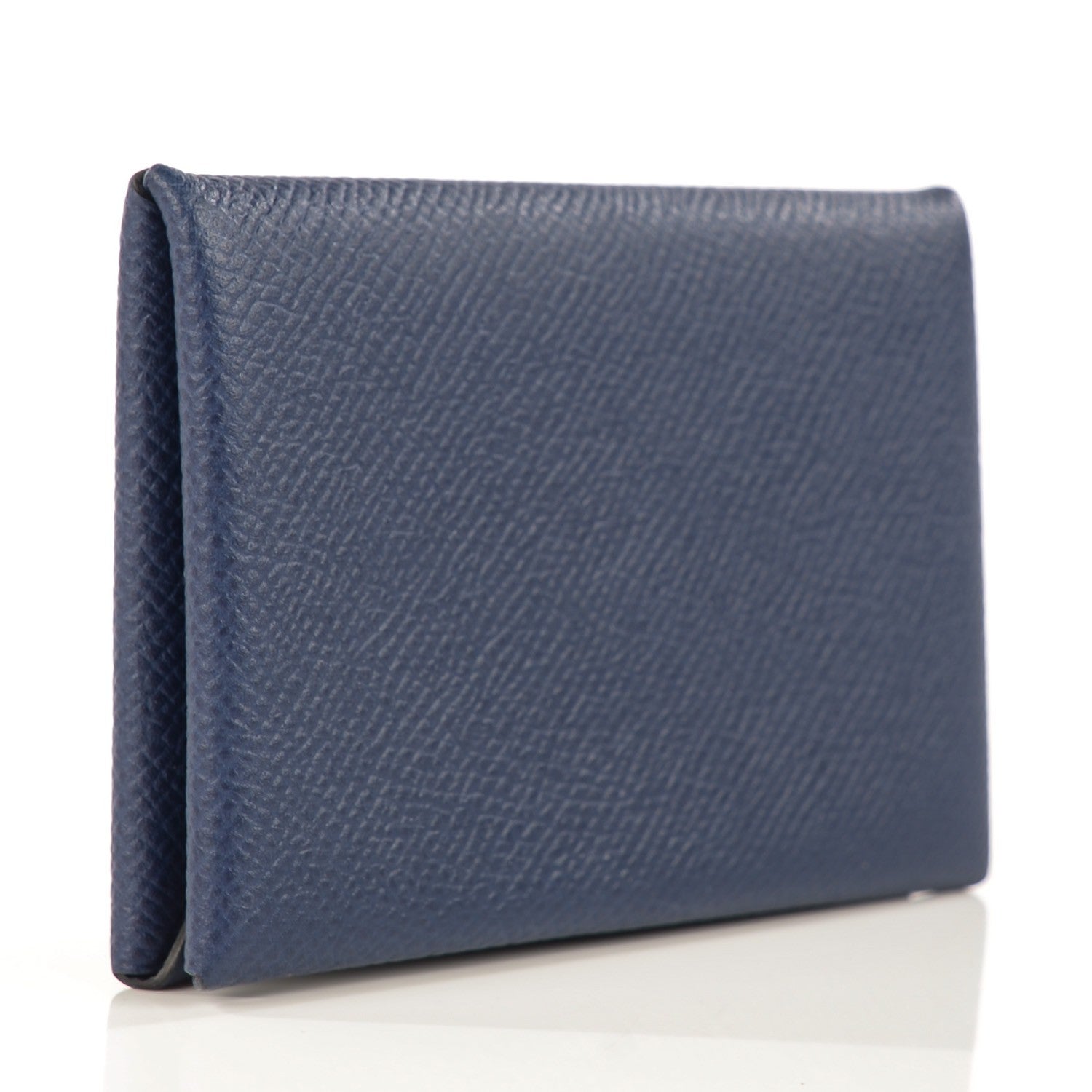 Hermes Epsom Calvi Card Case Bleu Saphir 3 of 10