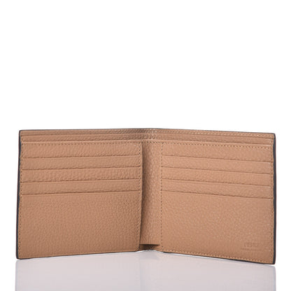 Fendi Calfskin Romano St. Oggetti Bi-Fold Wallet Marrone Sand 5 of 8