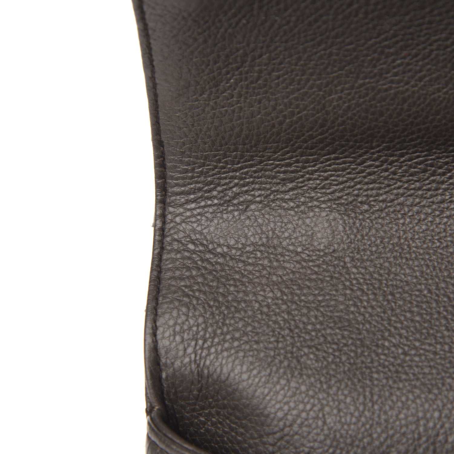 Saint Laurent Sheepskin Matelasse Chevron Monogram Medium College Bag Asphalt 9 of 17