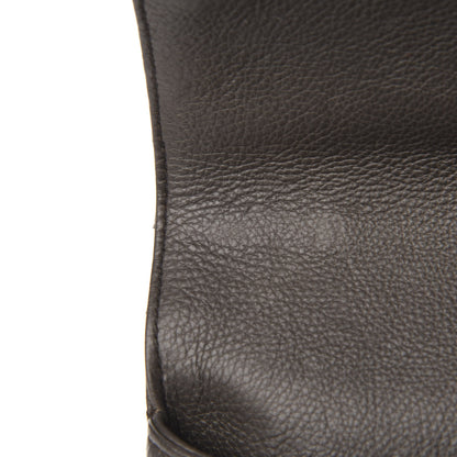Saint Laurent Sheepskin Matelasse Chevron Monogram Medium College Bag Asphalt 9 of 17