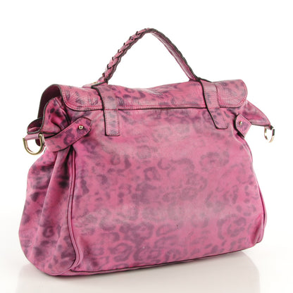 Mulberry Shiny Leopard Oversized Alexa Peony Pink 3 of 9