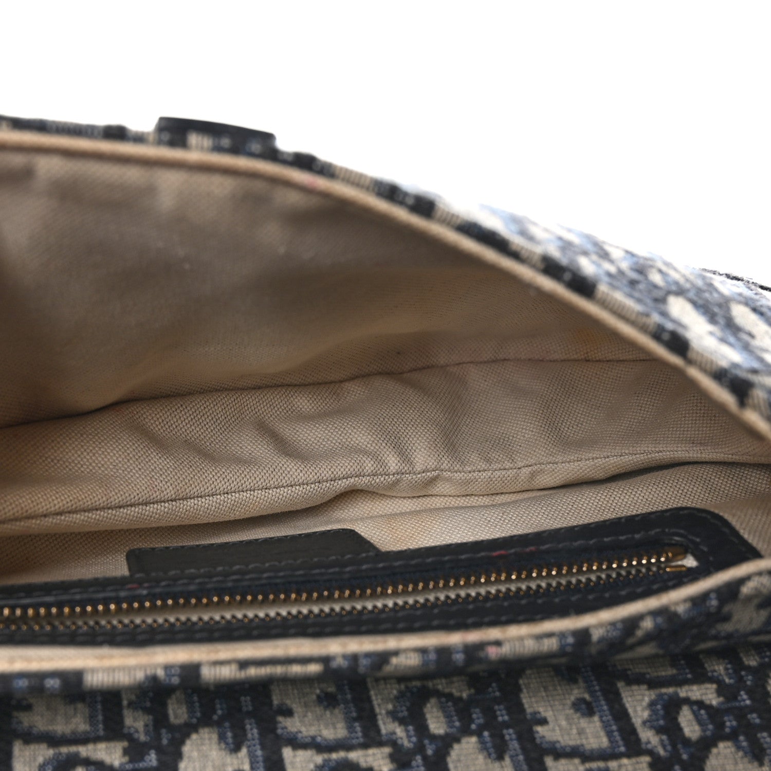 Christian Dior Oblique Saddle Bag Blue 5 of 11