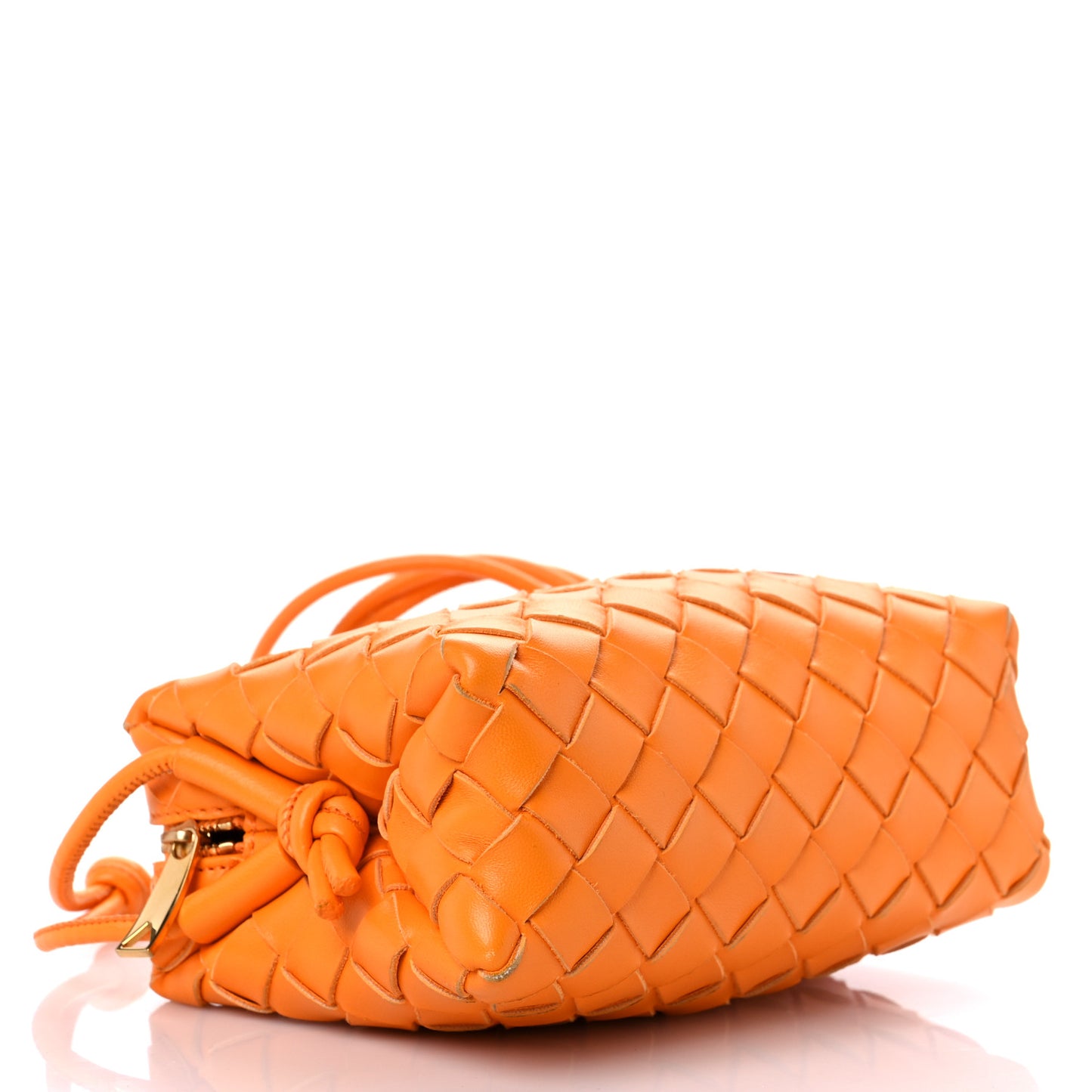 Nappa Intrecciato Small Loop Camera Bag Tangerine