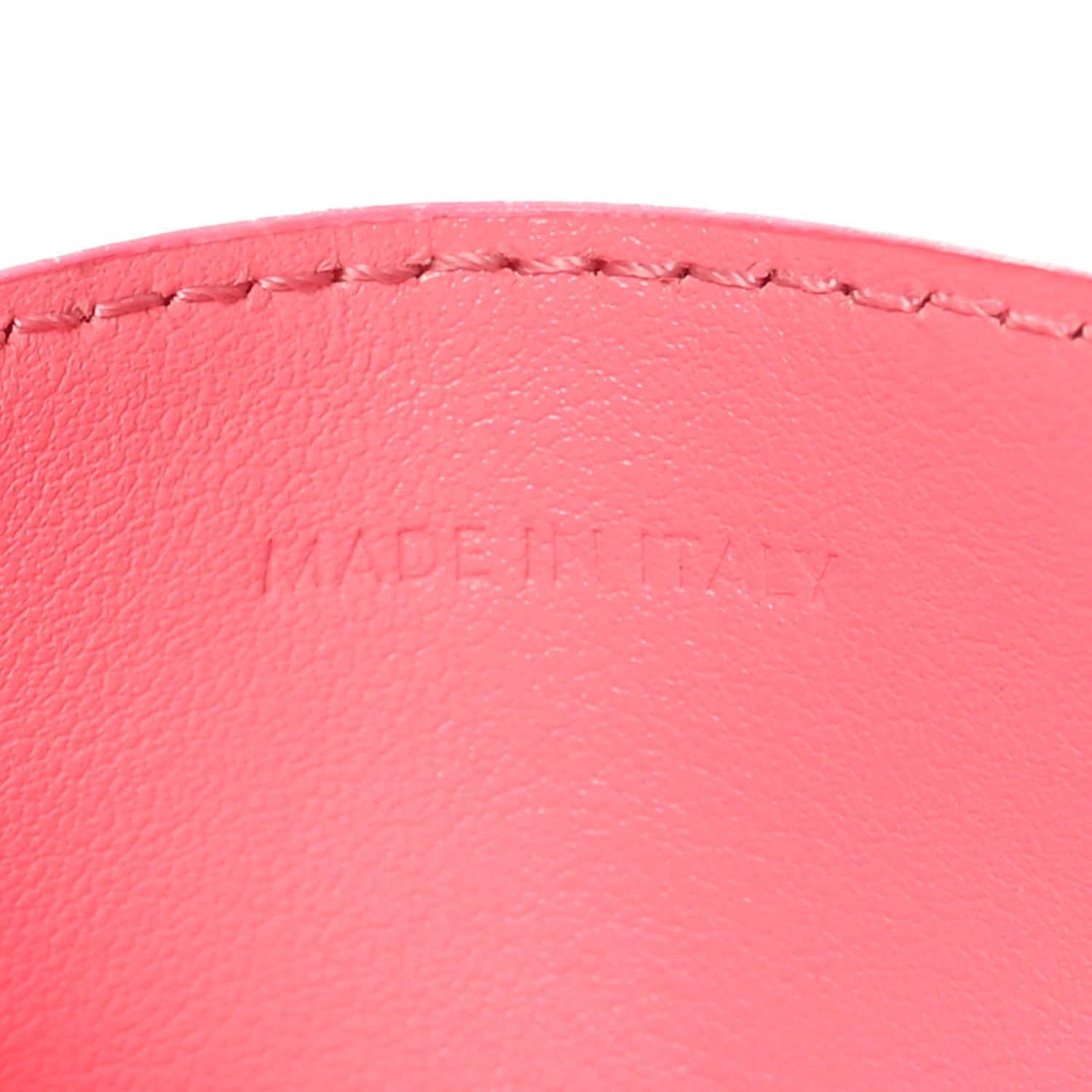 Celine Drummed Calfskin Medium Half Zip Multifunction Wallet Coin Purse Pink 9 of 11