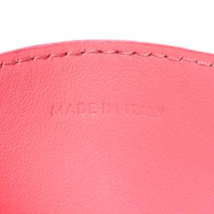 Celine Drummed Calfskin Medium Half Zip Multifunction Wallet Coin Purse Pink 9 of 11