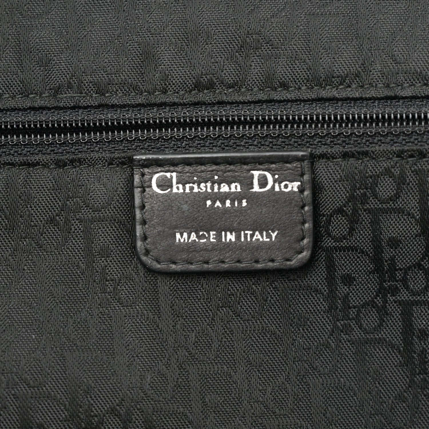 Christian Dior Lambskin Plisse Pleated Basket Tote Bag Black 6 of 10
