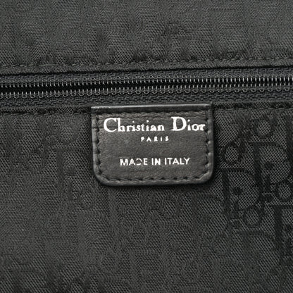 Christian Dior Lambskin Plisse Pleated Basket Tote Bag Black 6 of 10
