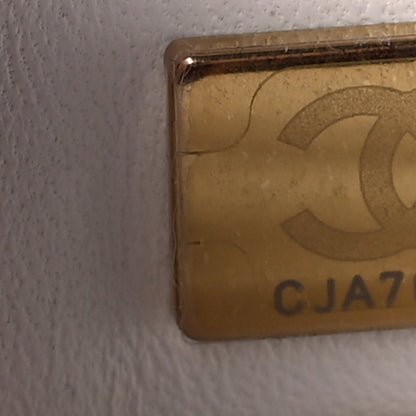 Chanel Caviar Quilted Mini Coco Handle Flap White 7 of 14