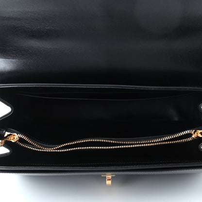 Celine Satinated Calfskin Medium 16 Top Handle Bag Black 4 of 4