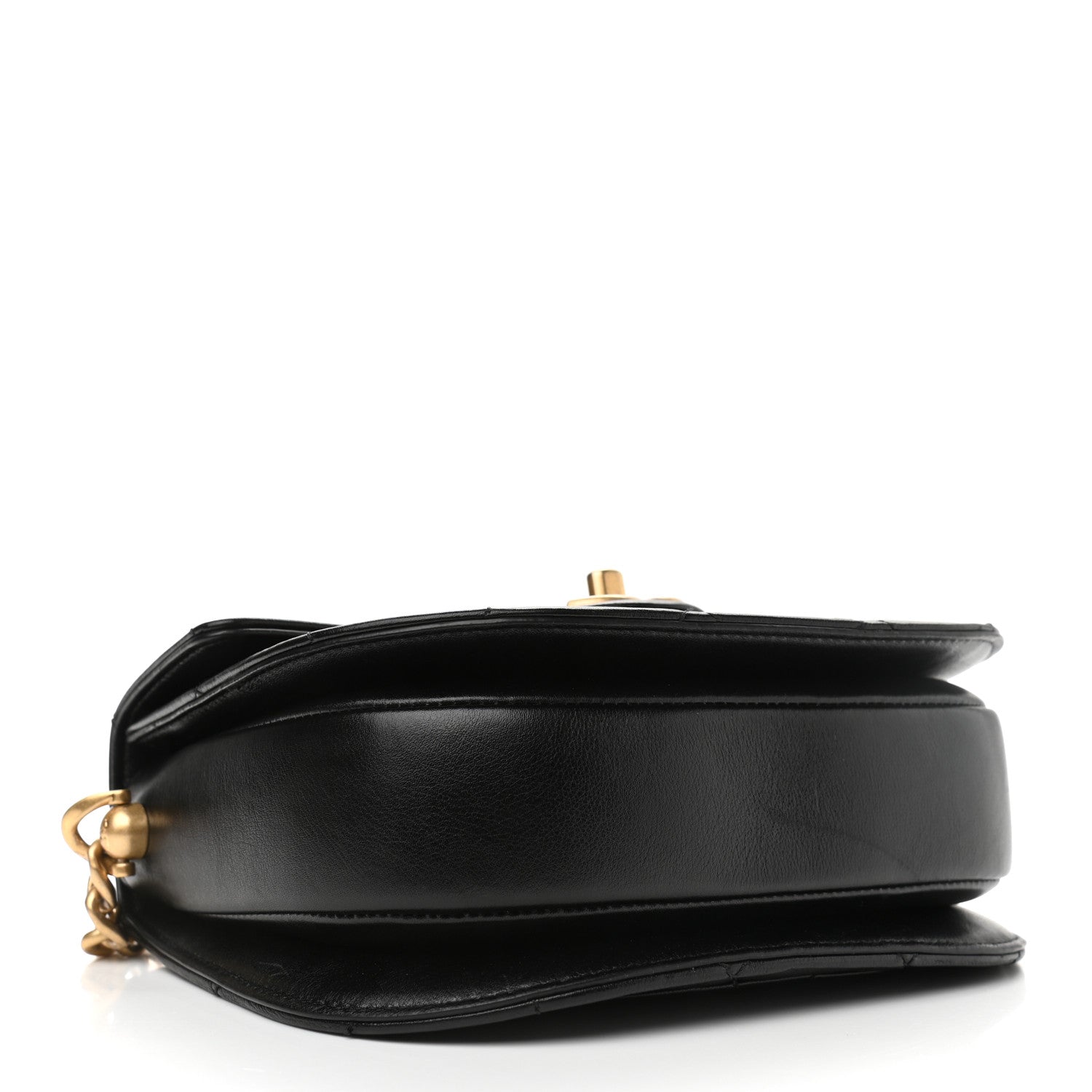 Chanel Calfskin Quilted Moon Messenger Black 4 of 11