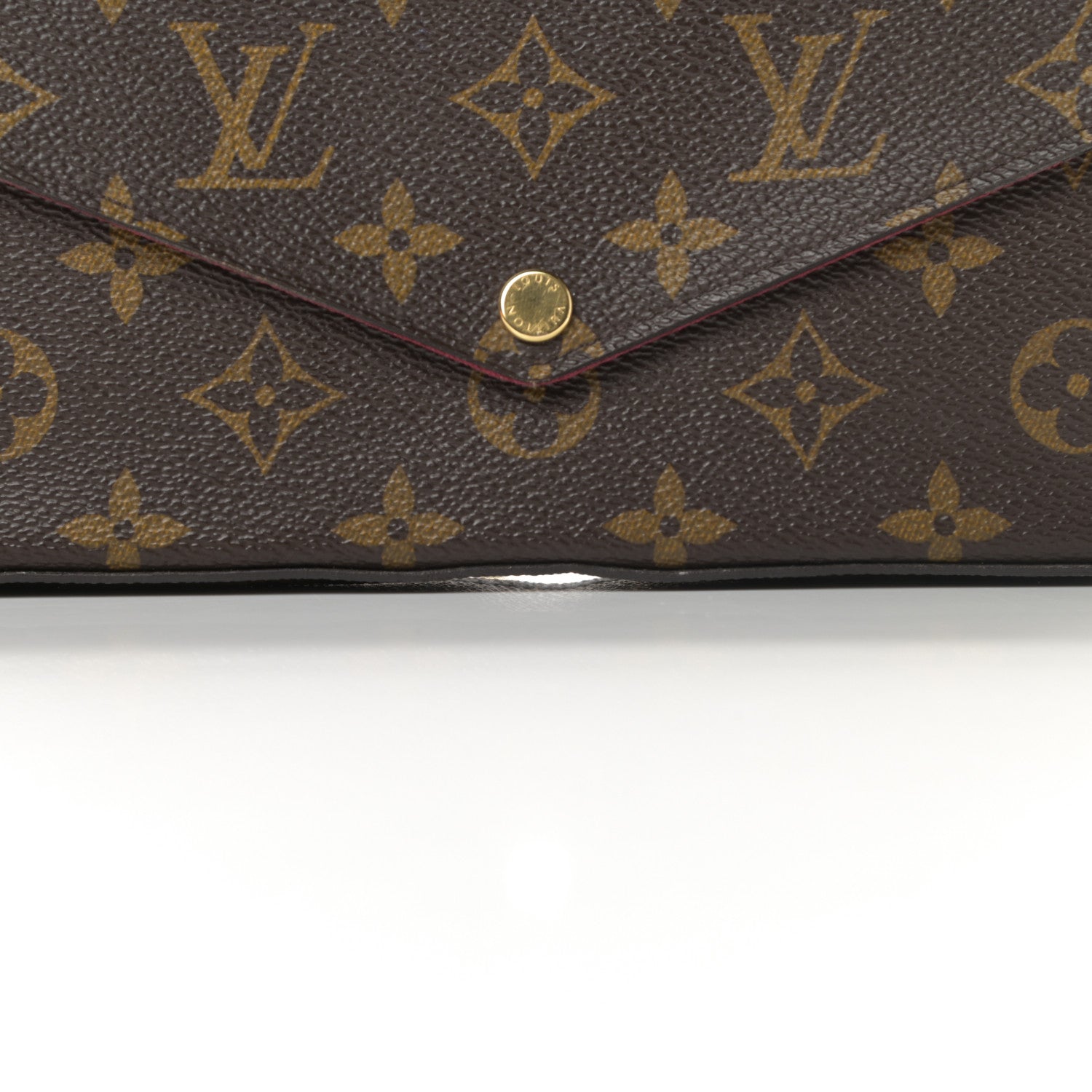 Louis Vuitton Monogram Pochette Felicie Chain Wallet Fuchsia 14 of 18