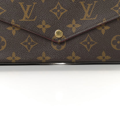 Louis Vuitton Monogram Pochette Felicie Chain Wallet Fuchsia 14 of 18