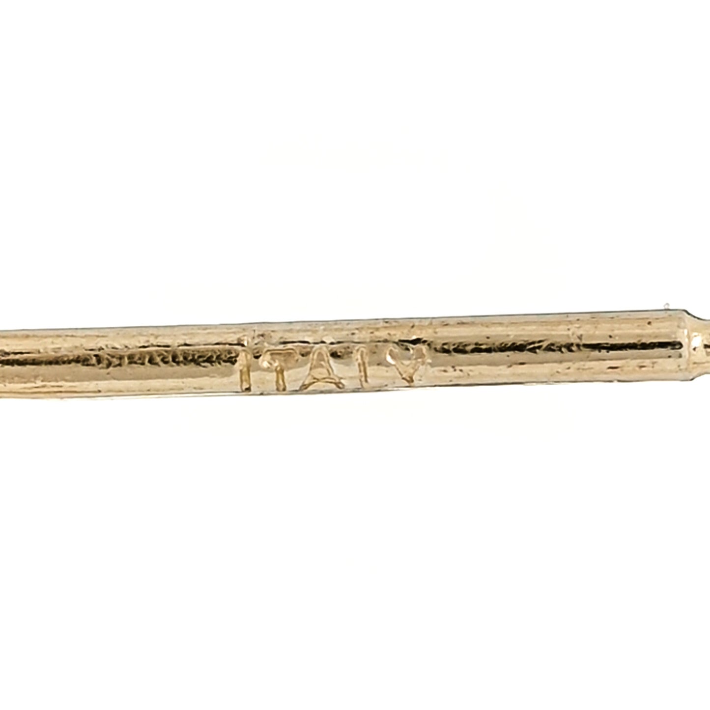 18K Yellow Gold Diamond T Smile Earrings