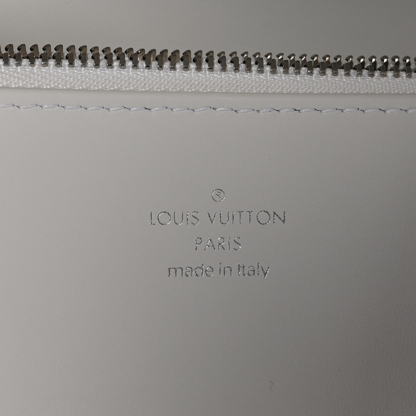 Calfskin Reverse Monogram Swing White